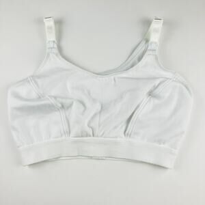 Bravado Nursing Bra Size M ++ Plus White Tank Cotton